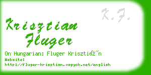 krisztian fluger business card